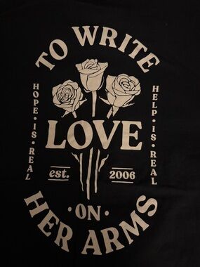 TWLOHA- To write love on her Arms- black tee